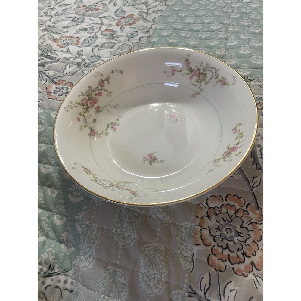 Vintage 1940's Pope Gosser China "Gwendolyn" Serving Bowl